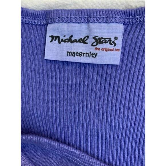 michael stars maternity Purple Tie Dye Tank top - Picture 5 of 8